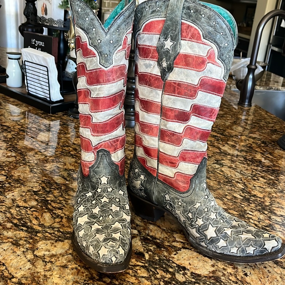Corral Patriotic Ladies Cowboy Boots